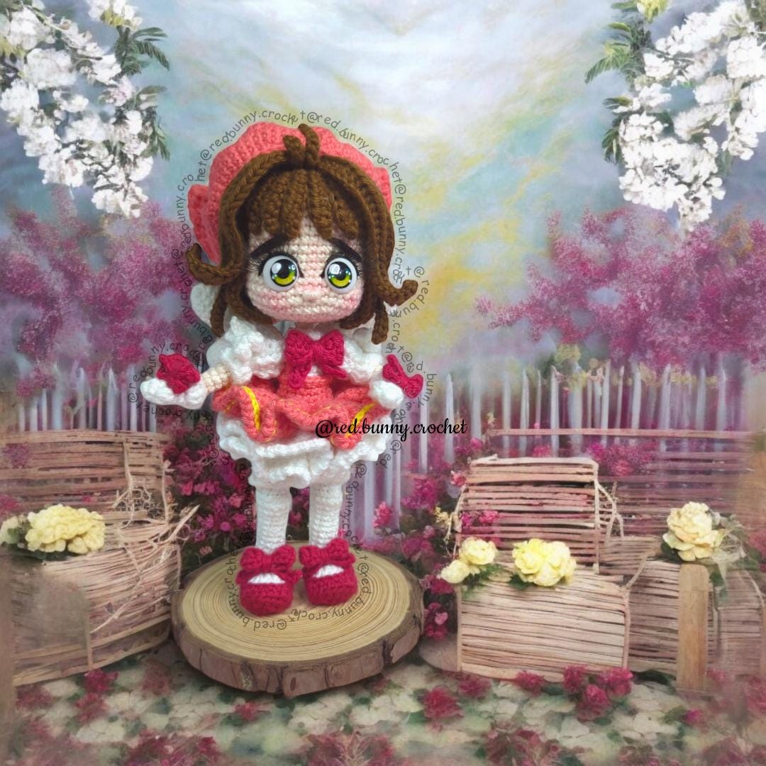 2 PDF Crochet pattern magical girl and her buddy ENGLISH & SPANISH amigurumi doll - Thumbnail 2