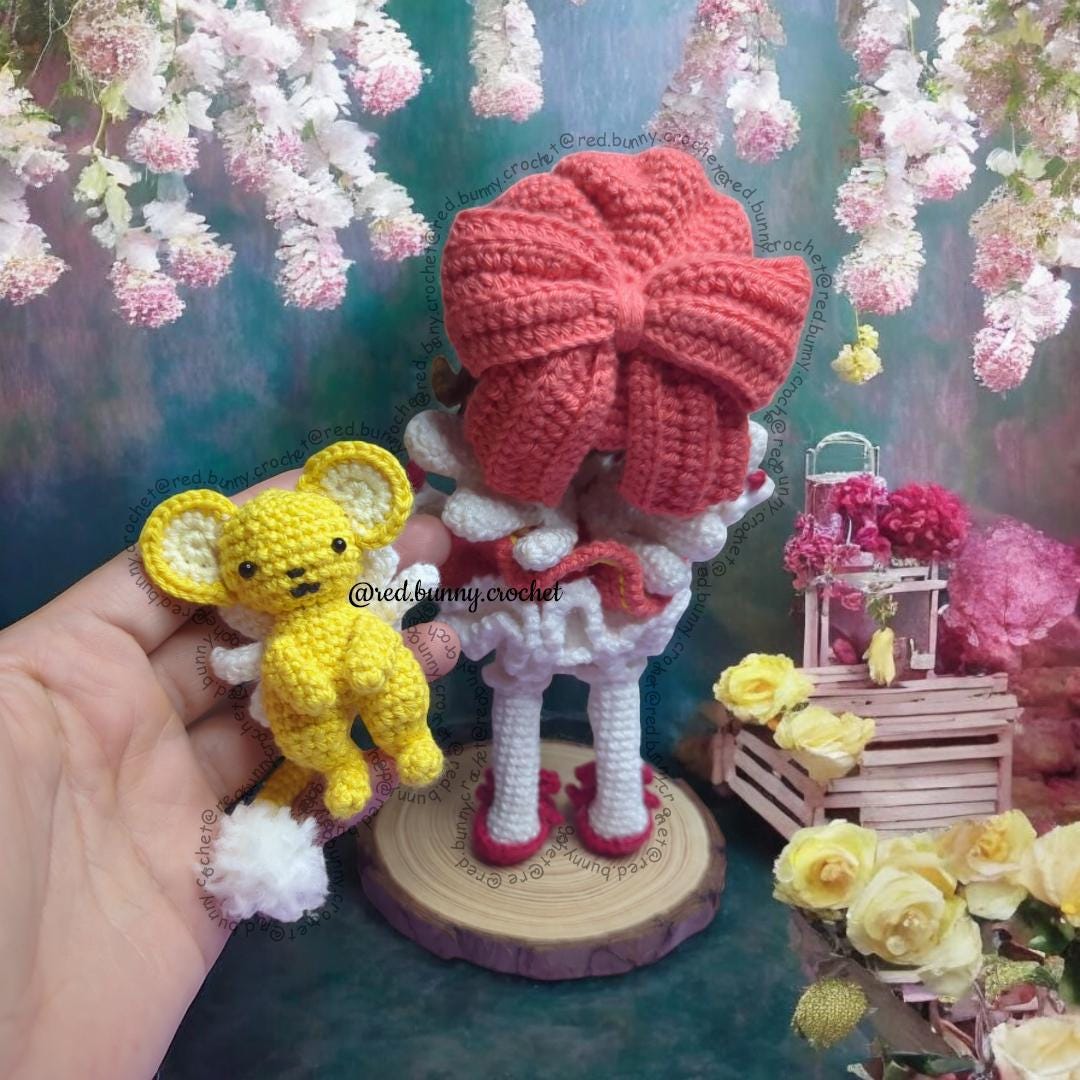 2 PDF Crochet pattern magical girl and her buddy ENGLISH & SPANISH amigurumi doll - Thumbnail 4