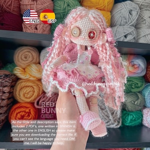 Ragdoll crochet pattern PDF File Amigurumi doll ENGLISH & SPANISH