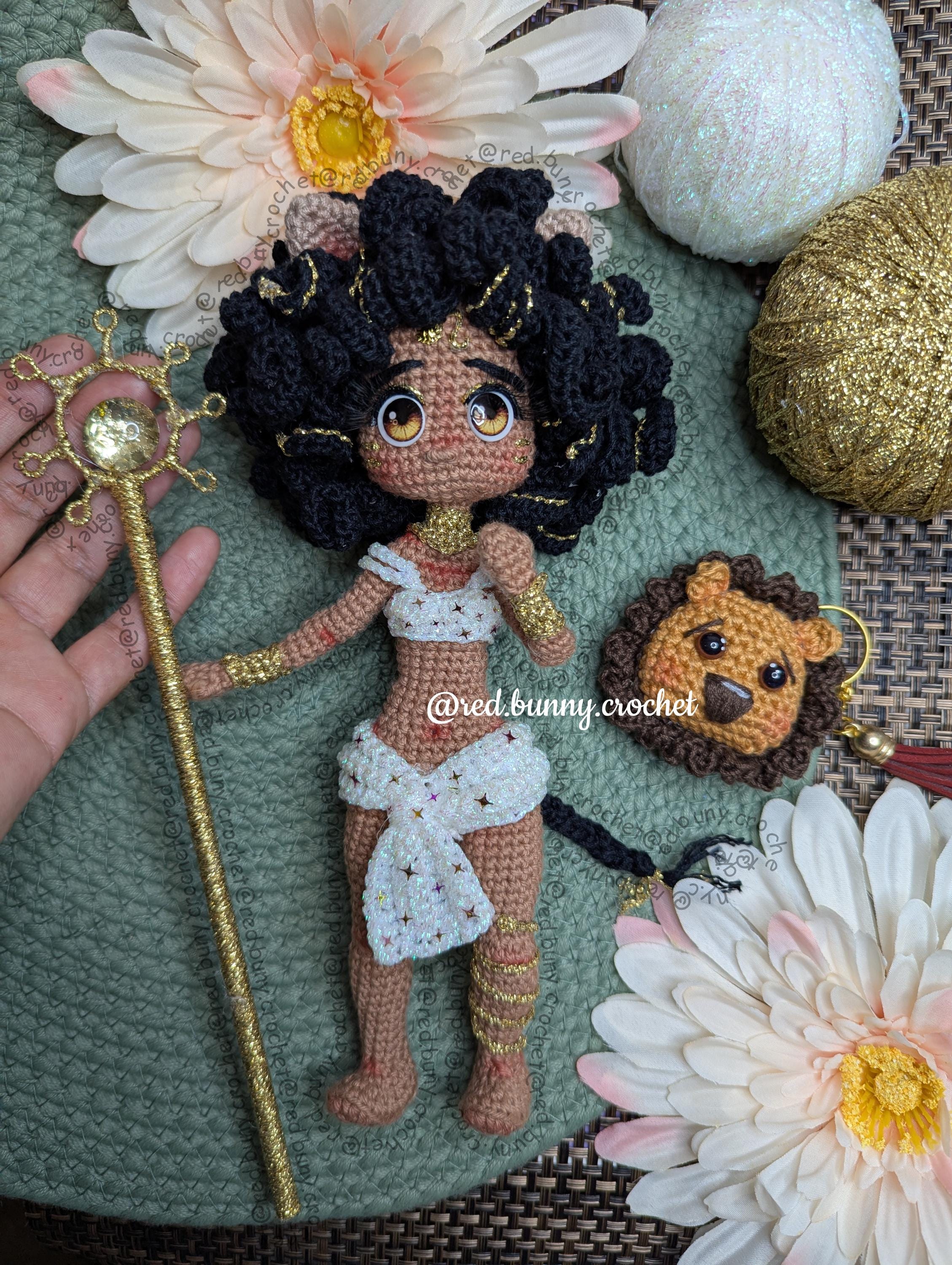Bundle 2 PDF Files Amigurumi doll crochet pattern Leo Zodiac Sign ENGLISH & SPANISH - Thumbnail 3
