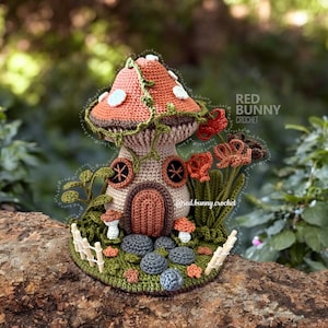 Forest elf house crochet pattern PDF File Amigurumi doll ENGLISH & SPANISH