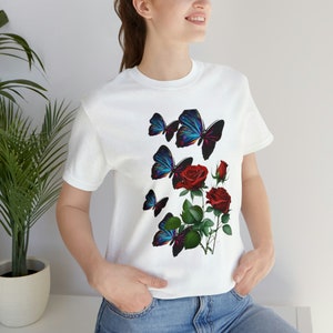 Kopie von Butterfly Rose Unisex Jersey Kurzarm T-Shirt