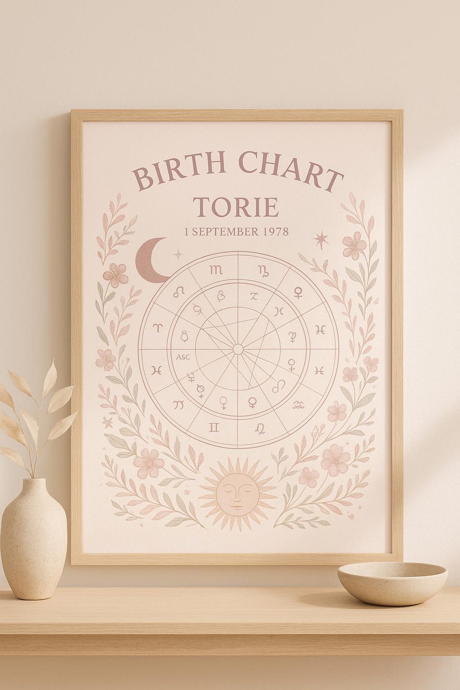 Personalized Birth Chart (digital Download) - Etsy