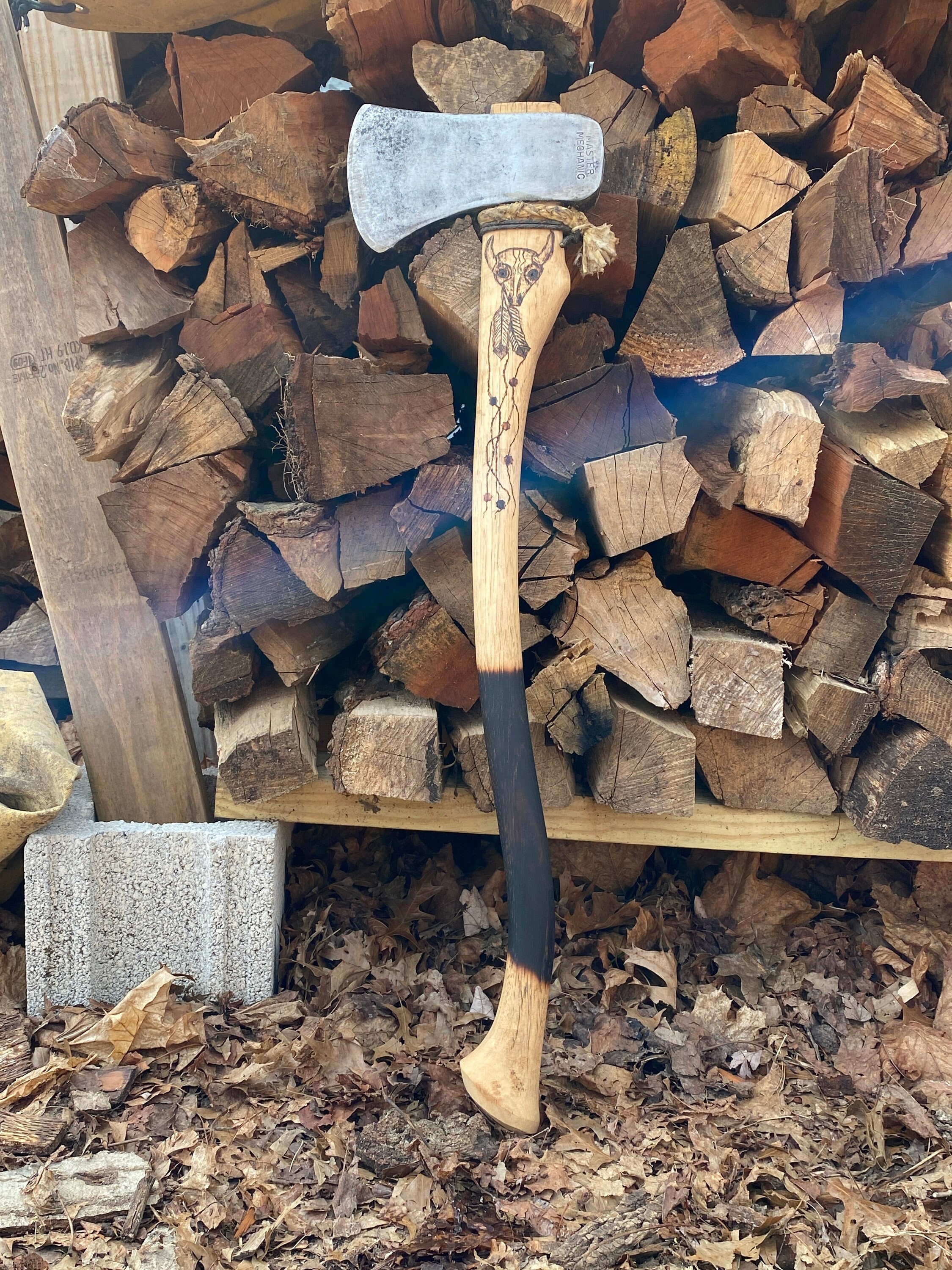 REDEMPTION AXE Master Mechanic Vintage Head, Whiskey River Hickory