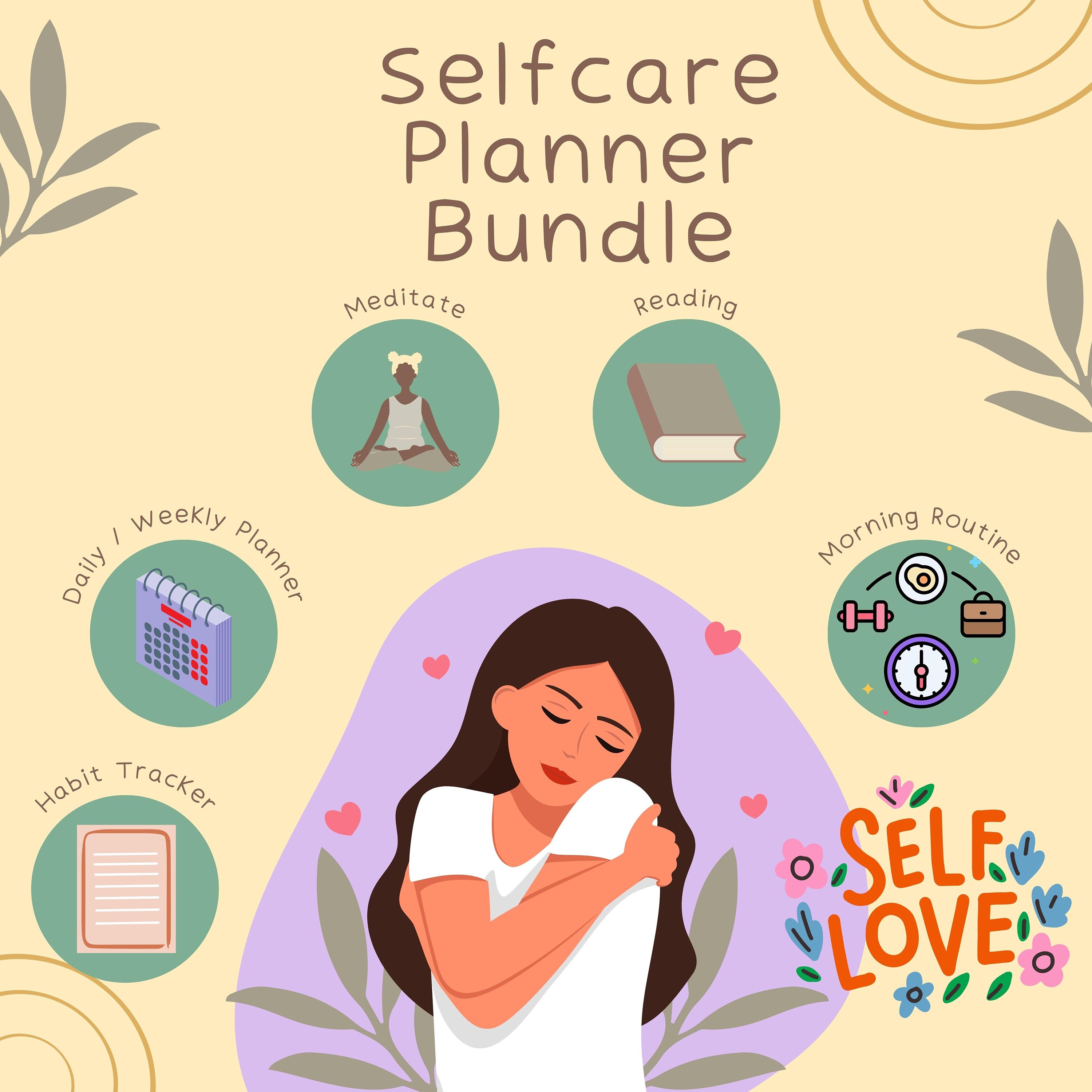 Self Care Planner Flourish Planner Bedtime Planner Reading Etsy