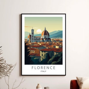 FLORENCE travel print, Italy poster, Florence print, Printable Instant Download, Minimalist Digital Artwork,Florence Affiche,Florence poster