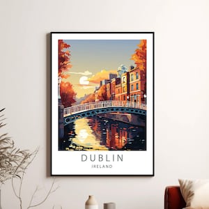 Dublin Print, Dublin Poster, Printable Instant Download, Dublin Travel Art, Minimalist Digital Wall Artwork, Dublin Gift Art