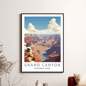 GRAND CANYON PRINT | National Park Travel Poster | Grand Canyon Poster | Grand Canyon Travel Poster | Minimalist Digital Download Artwork