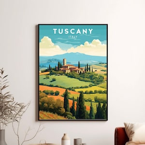 Capturez la magie de la Toscane | Impression d'art numérique de voyage | Téléchargement instantané | Décoration murale Wanderlust | Impression Toscane | Poster Toscane