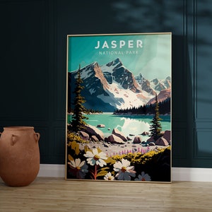 JASPER National Park Poster, Printable Instant Download, Travel Art Print, Minimalist Digital Wall Artwork, Anniversary Gift Idea