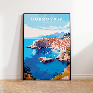 Dubrovnik Print Dubrovnik Poster Dubrovnik Art Croatia Print Dubrovnik Wall Art for Croatia Gifts Dubrovnik Croatia Print Digital Download