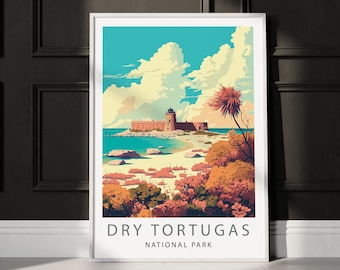Dry Tortugas National Park Poster, Travel Art Print (Digital Download)