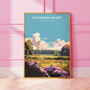 CUYAHOGA VALLEY Nationaal Park Poster Cuyahoga Valley Print minimalistische digitale muurkunstwerk Cuyahoga Valley Wall Art Cuyahoga Valley Poster