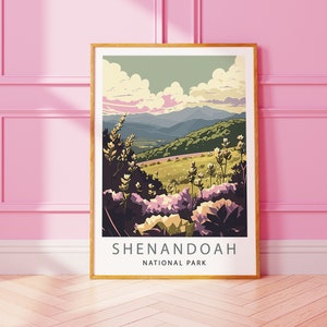 SHENANDOAH National Park Poster SHENANDOAH Print Minimalist Digital Wall Artwork Shenandoah Wall Art Shenandoah Poster Shenandoah Painting