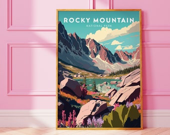 Rocky Mountain National Park Travel Art Print (Digital Download)