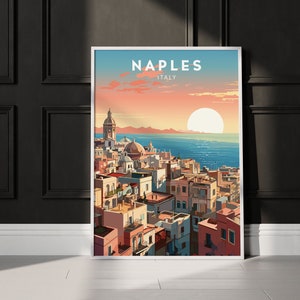 NÁPOLES Imprimir NÁPOLES Cartel de viaje Cartel de Nápoles Italia Cartel de viaje Minimalista Descarga digital Obra de arte Italia Regalos Italia Arte NÁPOLES Arte
