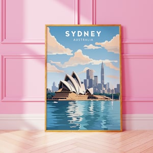 Sydney Print, Sydney Poster, Sydney Wall Art, Sydney Art Print, Sydney Skyline, Sydney Opera House, Sydney Artwork, Australia Print