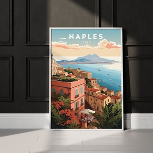 NÁPOLES Imprimir NÁPOLES Cartel de viaje Nápoles Cartel Italia Cartel de viaje Minimalista Descarga digital Obra NÁPOLES Regalo Italia Arte Italia Encanto