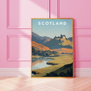 SCOTLAND Poster Country Art Travel Print Printable Art SCOTLAND Art Print Wall Art, Home Decor Instant Download Gift For Her Gift For Him