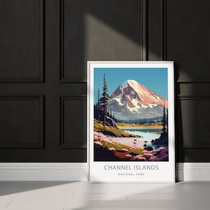 Mount Rainier Poster Wall Art Print | National Park Art | Travel Poster | Minimalist Digital Download Artwork | Gift Idea | Anniversary gift