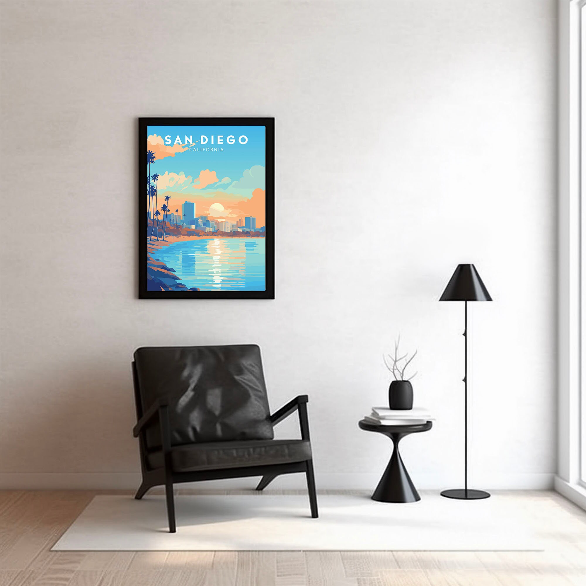San Diego Poster Wall Art Print | San Diego Art | Travel Poster ...