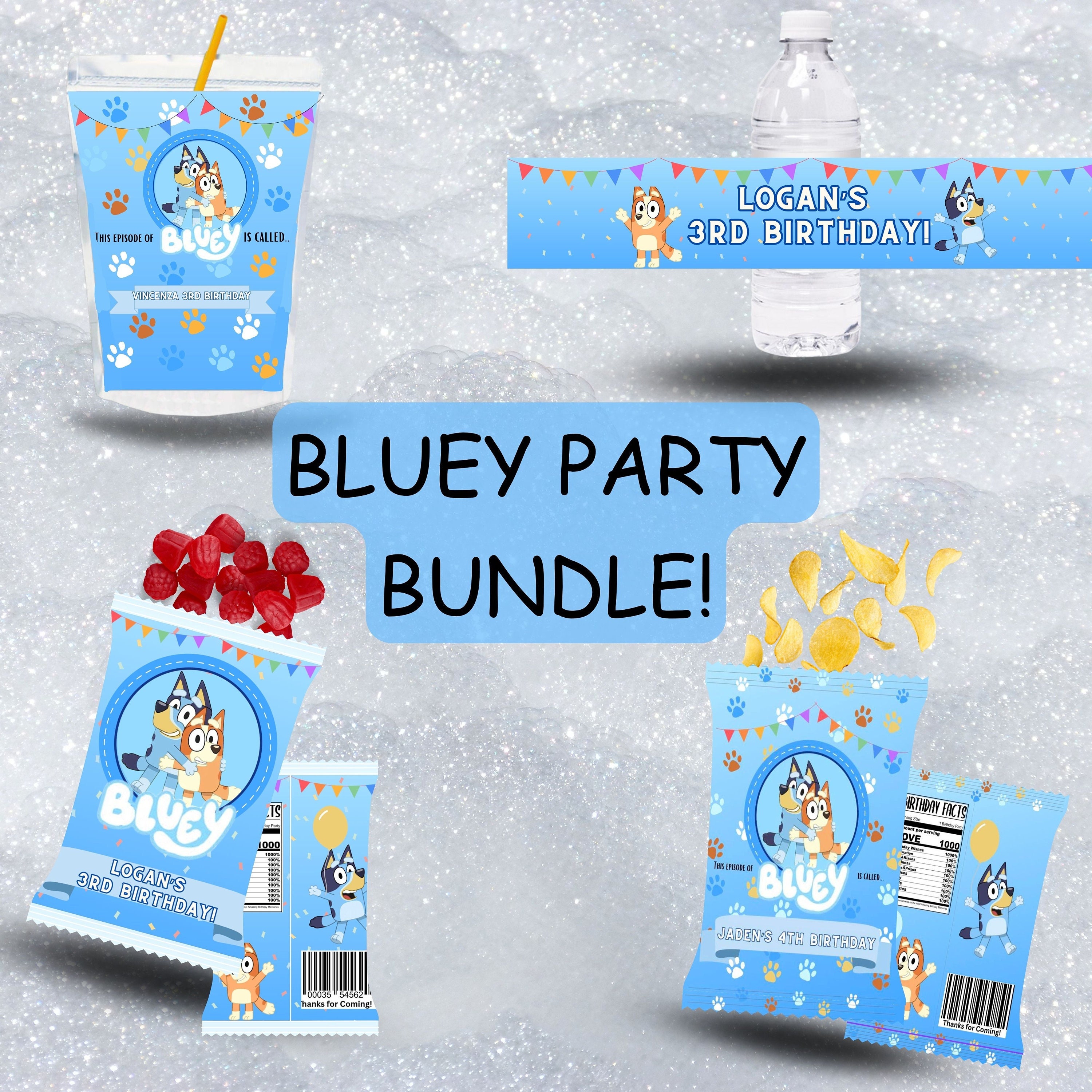 Blue Dog Party Snack Bundle Templates Kids Party Snack Bundle Blue Dog blue-dog-party-snack-bundle-templates-kids-party-snack-bundle-blue-dog