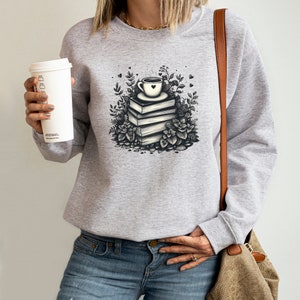 Book Sweatshirt, Cozy Book Sweatshirt, Book Lover Gift, Book Shirt, Book Worm Gift, Teacher Gift, Teacher Sweatshirt, Book Lover Sweater