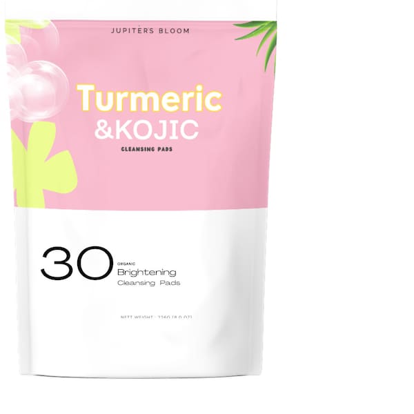 Turmeric & Kojic Acid Cleansing Pads, Dark Spot,Hyperpigmentation
