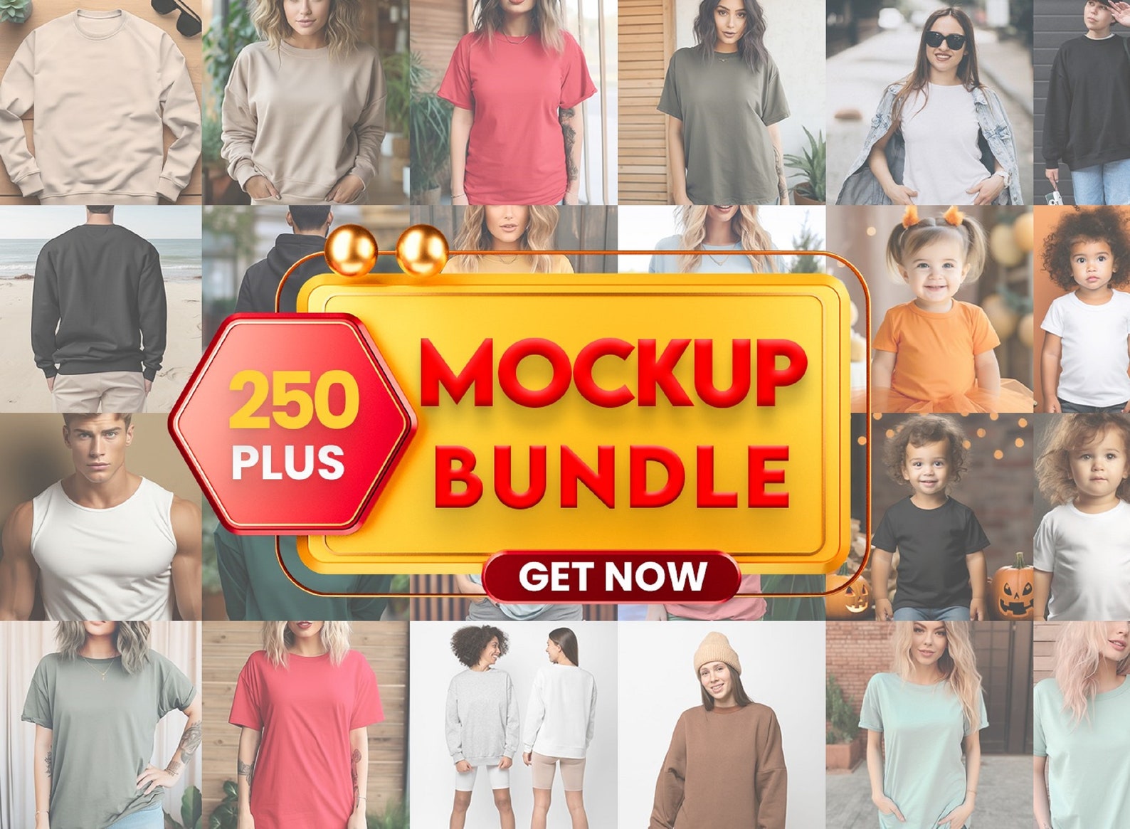 250 Mockup Bundle Digital Mock Ups Lifestyle Mock-ups Model Mockup Mega ...