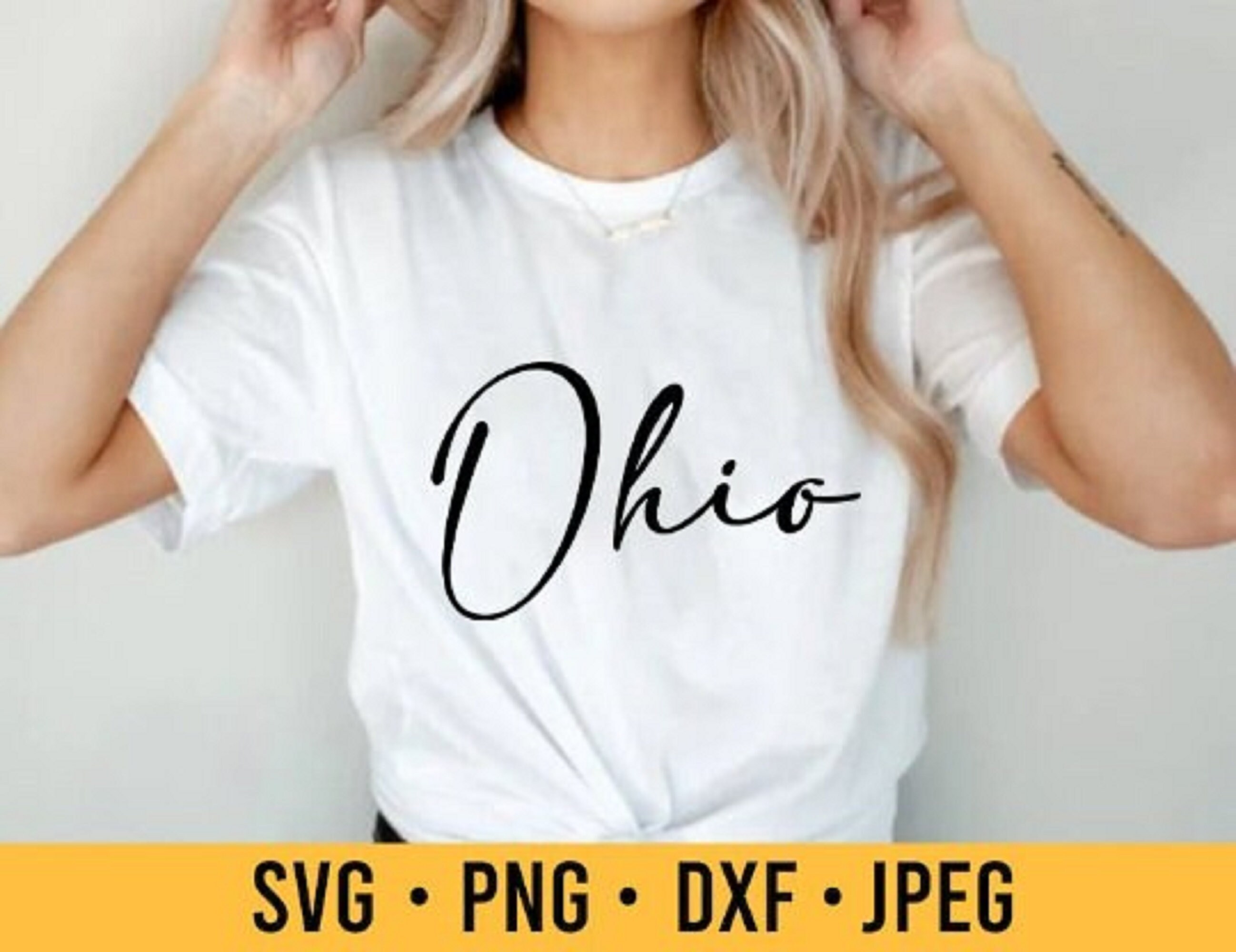 Ohio SVG, PNG American Flag, Ohio Outline Svg, Ohio Silhouetteblack