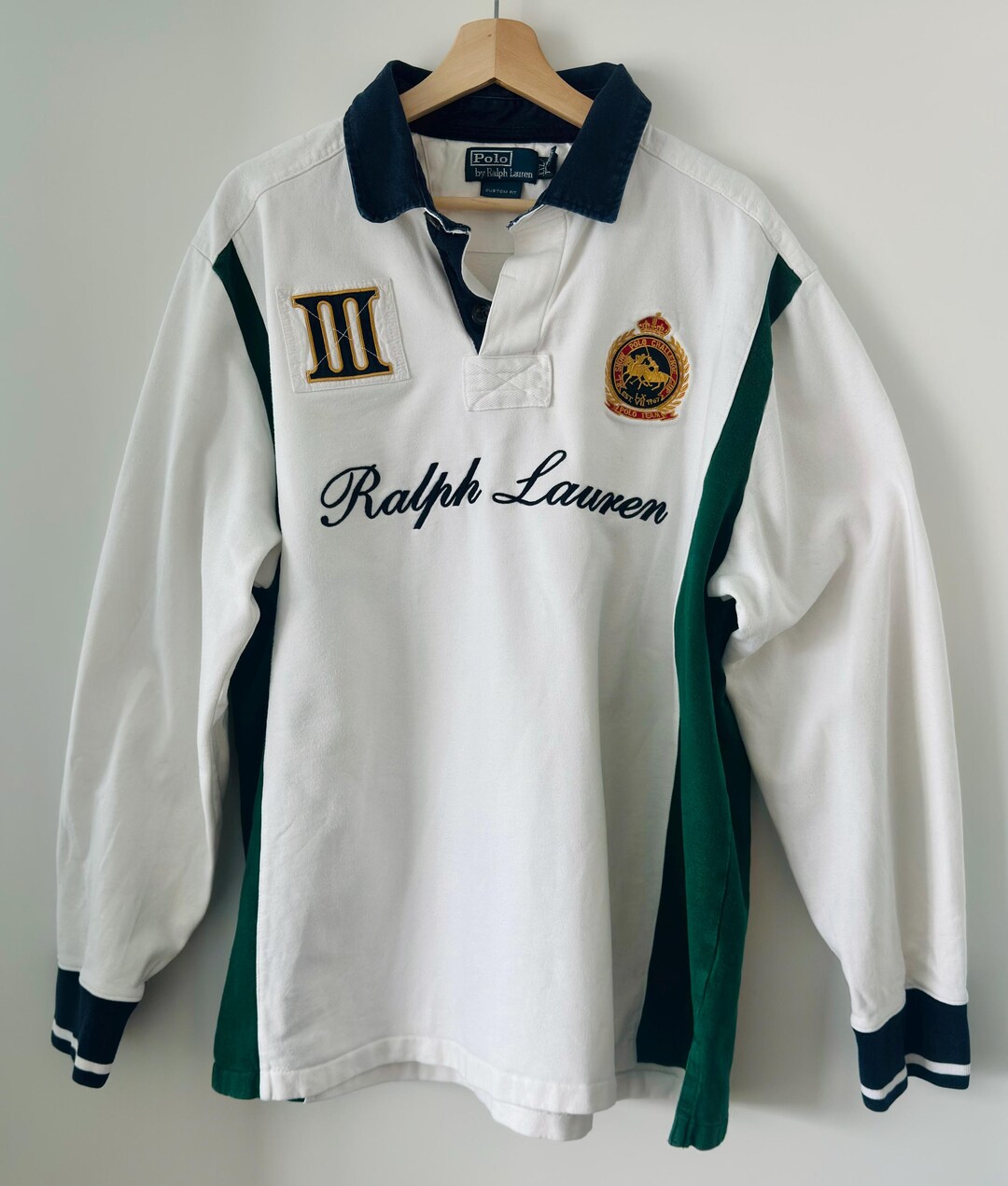 90s Vintage Polo Ralph Lauren Rugby Shirt Size XXL - Etsy