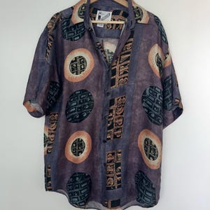 ヴィンテージ グーチ 100%シルクシャツ サイズS