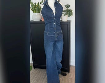 Body in jeans vintage DKNY anni 2000, taglia 7