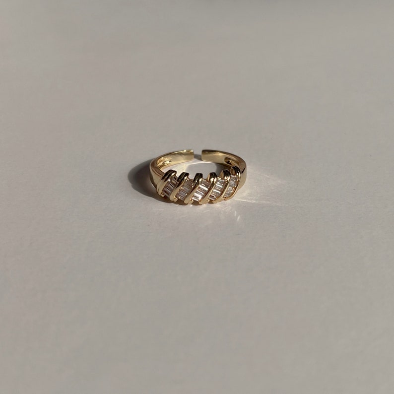 18k Gold Filled Adjustable Rings | Everyday Rings - Etsy