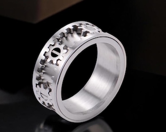 Rotating Gear Ring: Stainless Steel Industrial Spinner Band