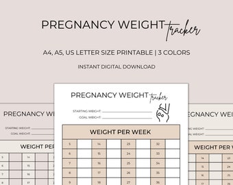 Pregnancy Journal, Pregnancy Planner, Weight Tracker, Pregnancy Tracker, Pregnancy Weight, Pregnancy Weight Tracker, Habit Tracker, Pregnant