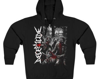 Sudadera con capucha y cremallera de invierno "Los muertos caminarán"