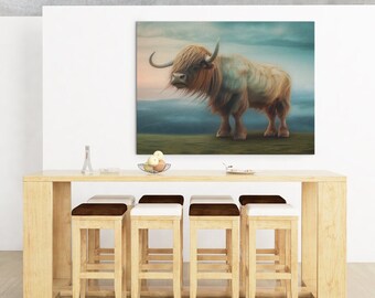 Highland Cow Print Wall Art Animal Print Highland Cow Wall Art Cattle Print Eclectic Animal Art Highland Cow Print Interior Design Art Print