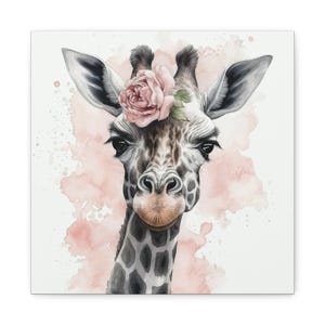 Watercolor Giraffe Wall Art Jungle Animal Art Print Baby Nursery Giraffe Wall Art Jungle Animal Art Print Giraffe Art Childs Room Wall Art