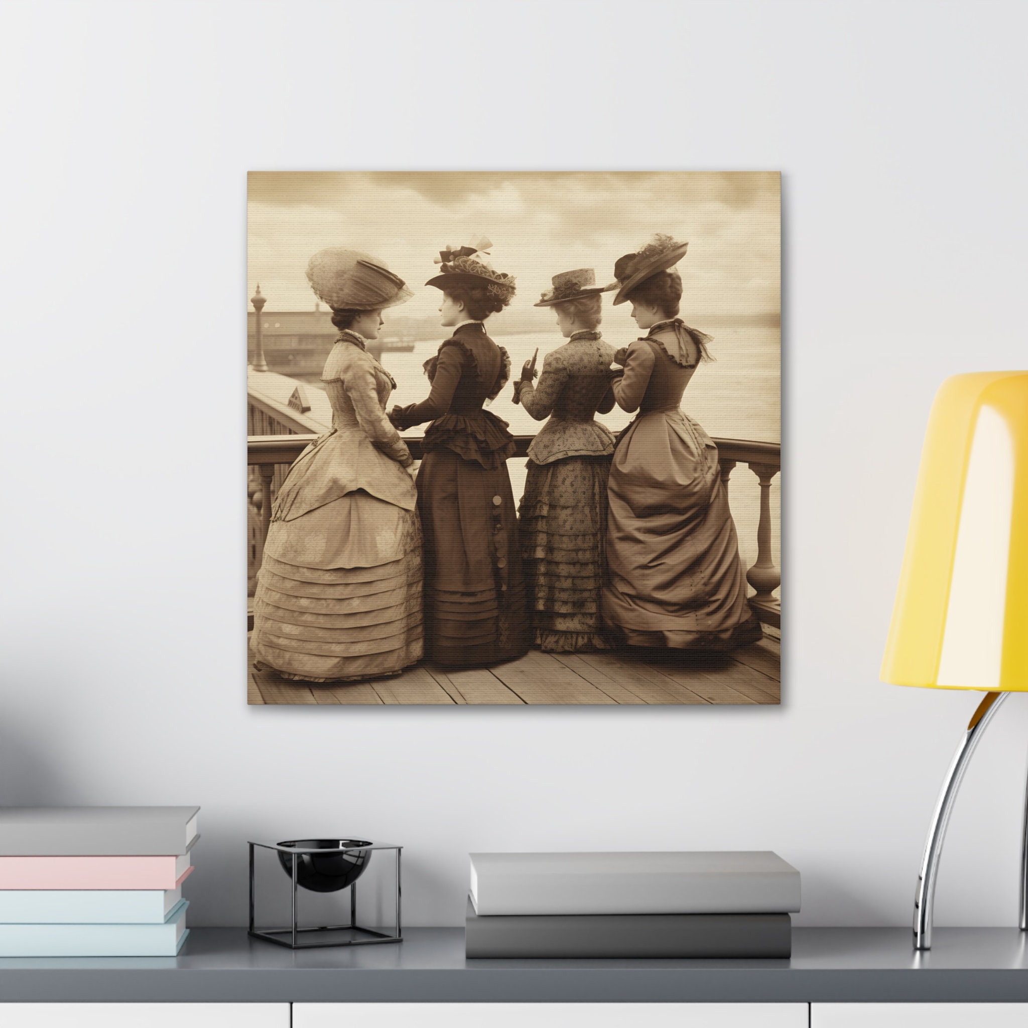 Victorian Western Print Women Dresses Wall Art Western Victorian Dress ...