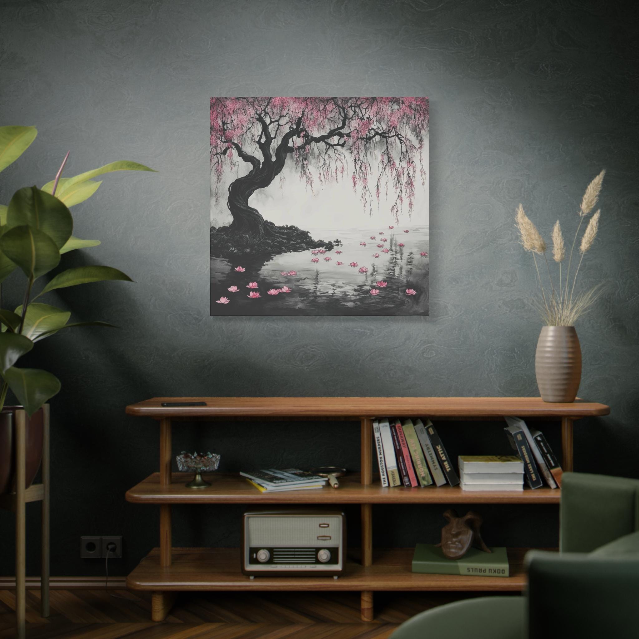 Japanese Cherry Blossom Tree Canvas Print: Zen Asian Wall Art - Etsy