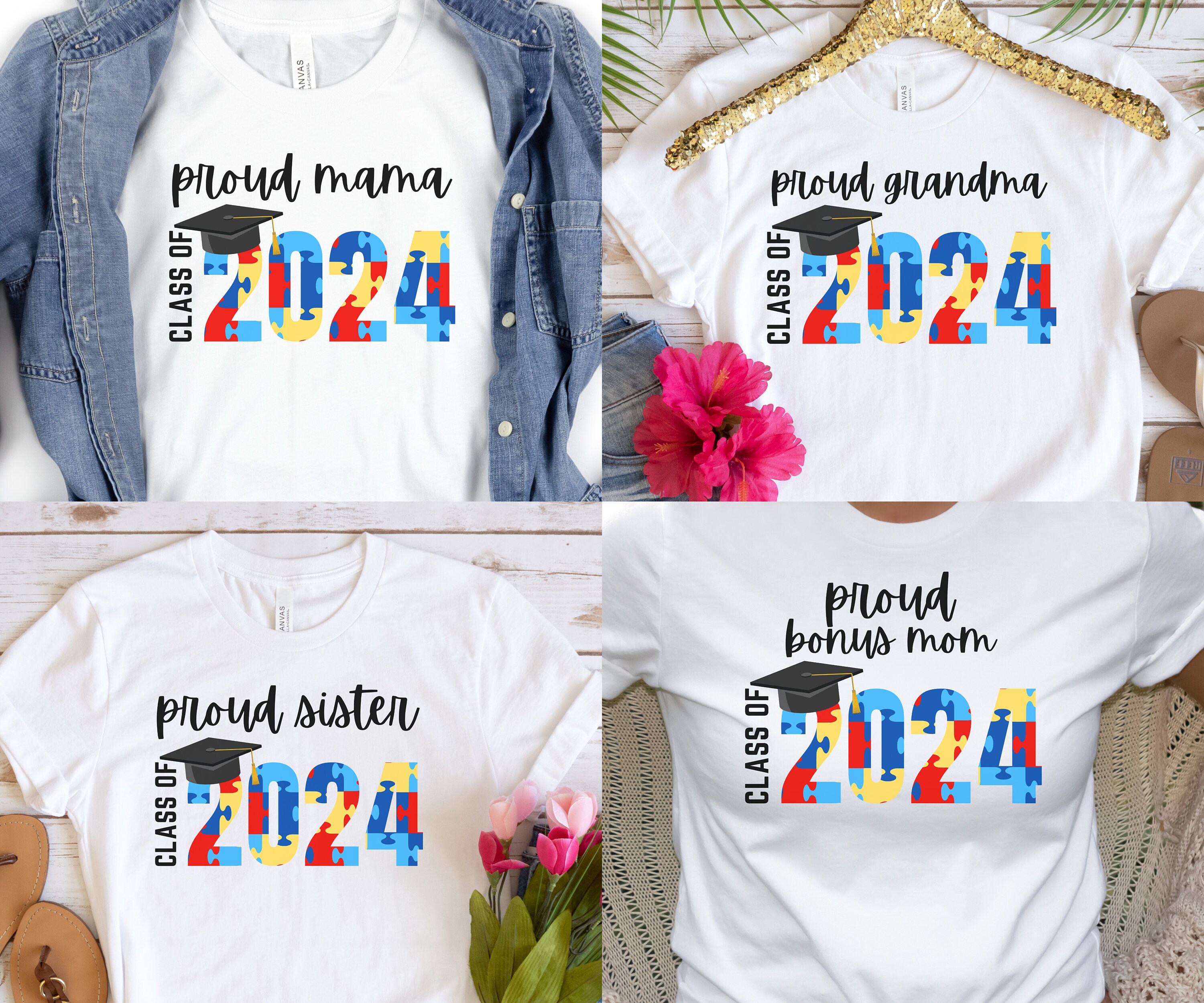 Autism Graduation Designs Autistic Graduate Shirt, Autism Family Shirts, Gift for Autistic ...