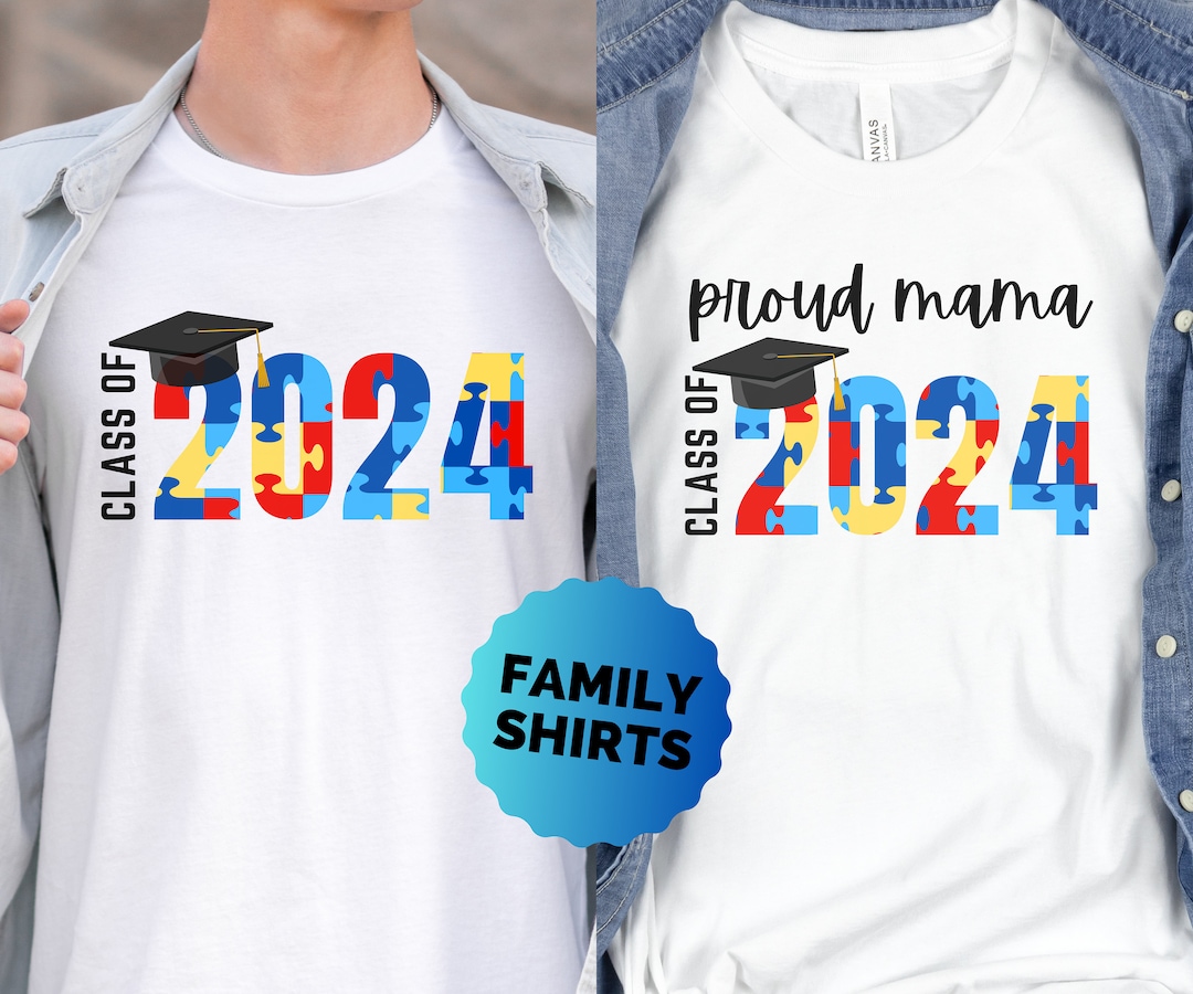 Autism Graduation Designs Autistic Graduate Shirt, Autism Family Shirts, Gift for Autistic ...