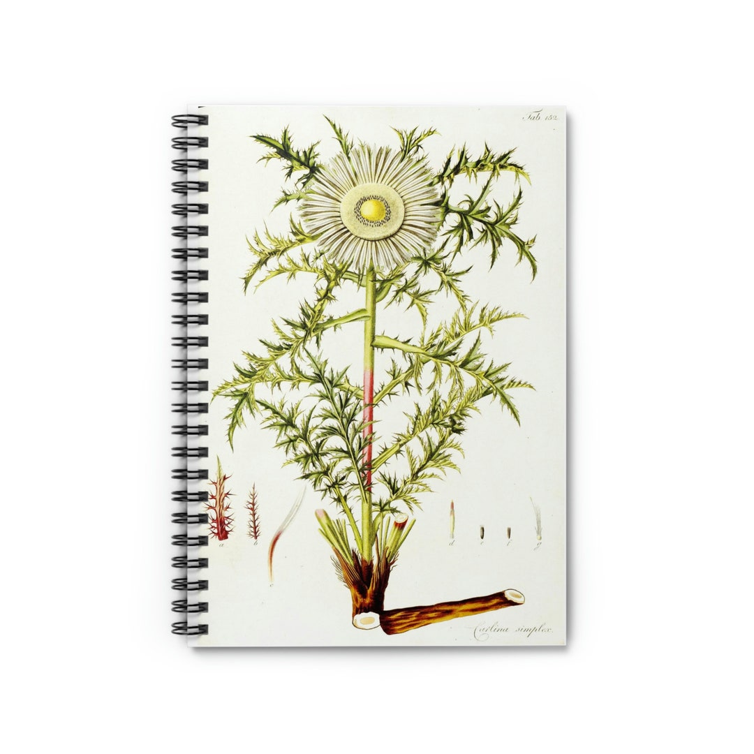 Spiral Notebook - Ruled Line Floral Hungarian Botanical Print - Etsy