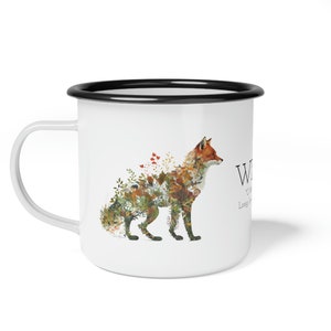 Wild Thing Deer from the Animal Botanicals Collection - Enamel Camp Cup