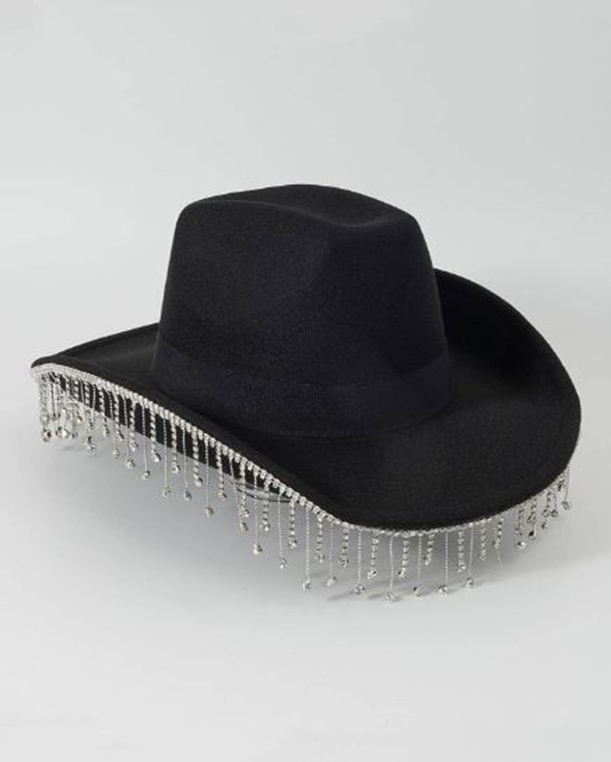 Rhinestone Cowgirl Hat Bling Diamond Fringe Cowboy Hat Etsy
