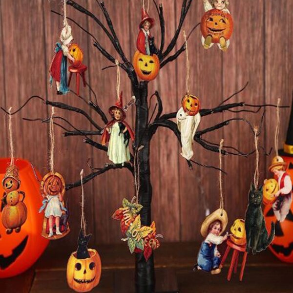 Halloween Tree Ornaments Etsy