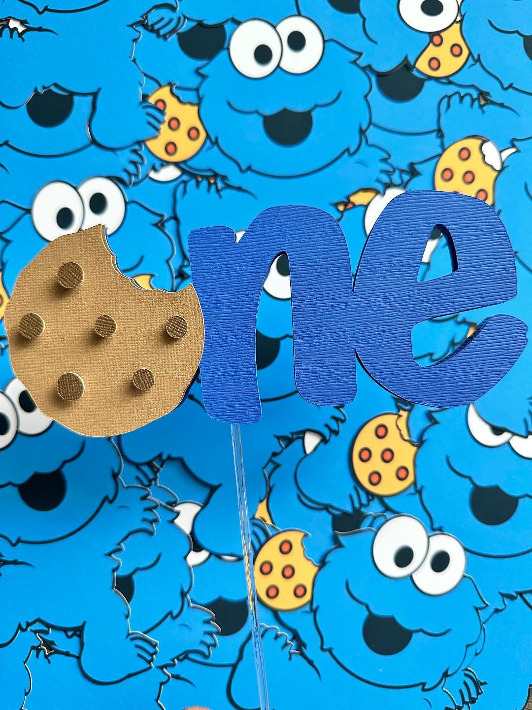 Cookie Monster Inspired Treat Box, One Tough Cookie Gable Box, Sesame  Street Favor Bag, Cookie Monster Party Decorations, Birthday Treatbox 