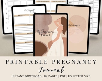 Boho Pregnancy Journal Printable: Maternity Planner (PDF)