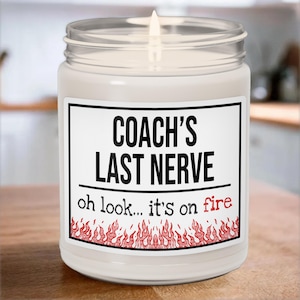 Team Coach Thank You Gift, Sport Coach Appreciation Gift, Funny Candle Gag Gift For Coach, Little League Coach Present, Team Dad Present